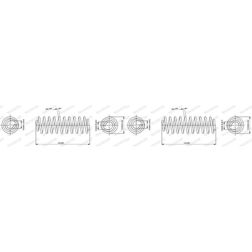 Monroe fahrwerksfeder - 2x,