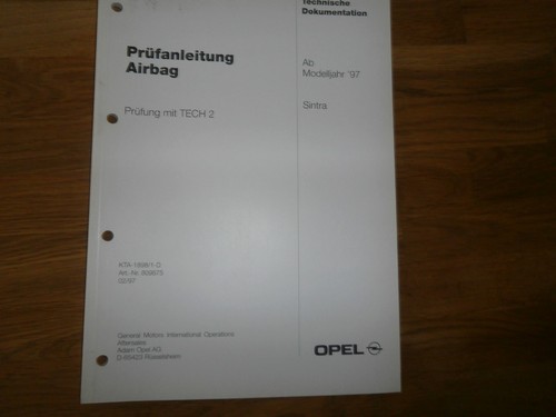 Opel sintra airbag - sintra,